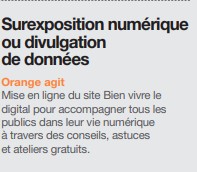 Site bien vivre le numérique mis en place par Orange